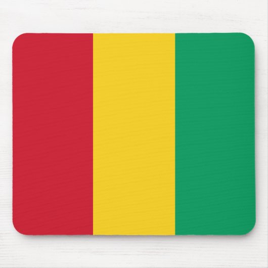 Guinee-Conakry Flag Mousepad Muismat (Voorkant)