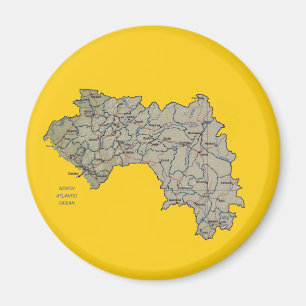 Guinee-Conakry Map Magnet