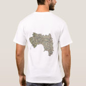 Guinee-Conakry vlag + Map + Tekst T-Shirt (Achterkant)