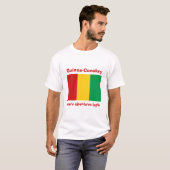 Guinee-Conakry vlag + Map + Tekst T-Shirt (Voorkant volledig)