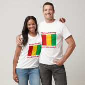 Guinee-Conakry vlag + Map + Tekst T-Shirt (Unisex)