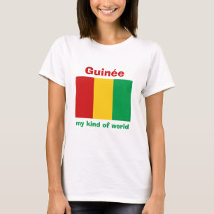 Guinee-Conakry vlag + Map + Tekst T-Shirt