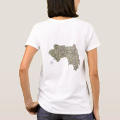 Guinee-Conakry vlag + Map + Tekst T-Shirt (Achterkant)