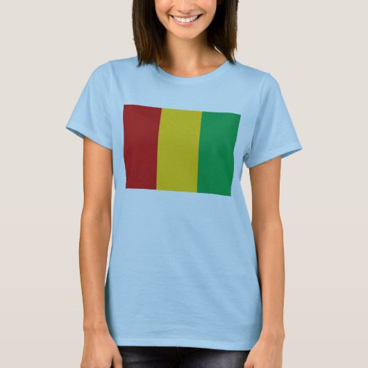 Guinee-Conakry vlag x Map T-Shirt (Voorkant)