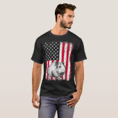 Guinee-Dierenvriend Amerikaanse vlag Zook T-shirt (Voorkant volledig)