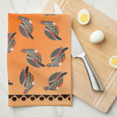 GUINEE FOWL 35 OVER DRUKTE EN GRENZEN THEEDOEK (Quarter Fold)