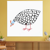Guinee Fowl Bird Canvas Afdruk (Insitu (Woonkamer))
