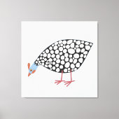 Guinee Fowl Bird Canvas Afdruk (Voorkant)