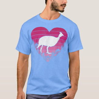 Guinee Fowl Bird Lover Heart Guinee Fowl V T-shirt