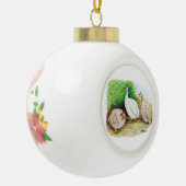 Guinee Fowl buiten Keramische Bal Ornament (Links)