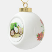 Guinee Fowl buiten Keramische Bal Ornament (Rechts)