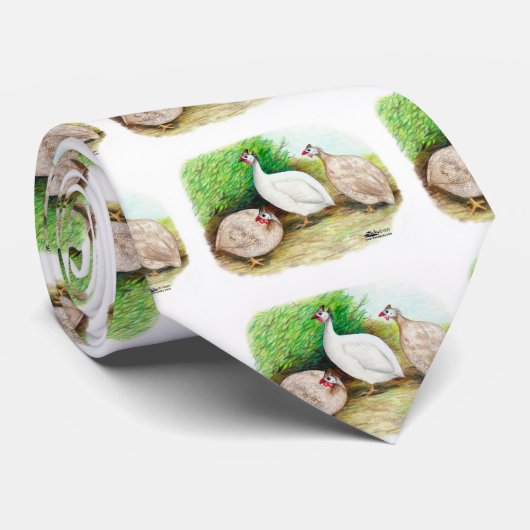 Guinee Fowl buiten Stropdas (Opgerold)