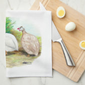 Guinee Fowl buiten Theedoek (Quarter Fold)