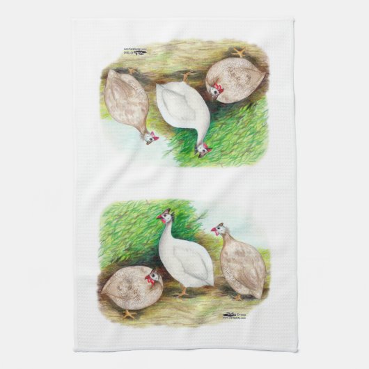 Guinee Fowl buiten Theedoek (Verticaal)