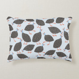 Guinee-Fowl Cute Bird Pattern Accent Kussen