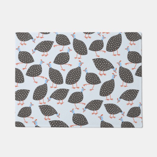 Guinee-Fowl Cute Bird Pattern Deurmat (Voorkant)