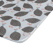 Guinee-Fowl Cute Bird Pattern Snijplank (Hoek)