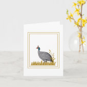 Guinee Fowl Kaart (Gele Bloem)