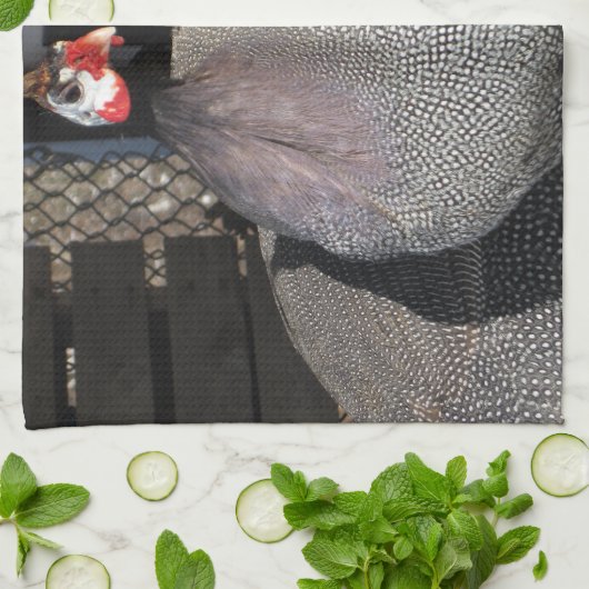 Guinee Fowl Theedoek (Gevouwen)