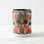 Guinee Fowl Tweekleurige Koffiemok (Center)