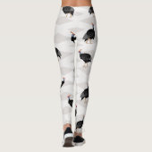 Guinee gevogelte Vogelpatroon Leggings (Achterkant)