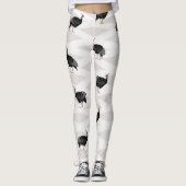 Guinee gevogelte Vogelpatroon Leggings (Voorkant)