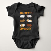 Guinee Grafisch Celebrate Diversity Cute Pets Romper (Voorkant)