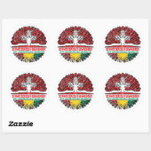 Guinee-Guinisch Schweizer Schweiz Baum Wurzel Ronde Sticker (Vel)