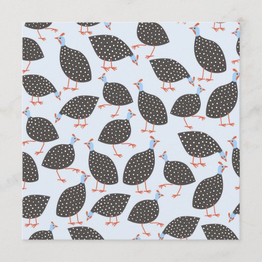 Guinee Hen Bird Advieskaart (Voorkant)