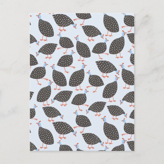 Guinee Hen Bird Briefkaart (Voorkant)