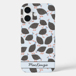 Guinee Hen Bird Pattern - Gepersonaliseerd iPhone 16 Hoesje