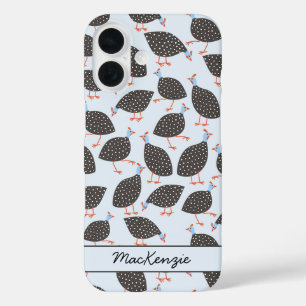 Guinee Hen Bird Pattern - Gepersonaliseerd iPhone 16 Hoesje