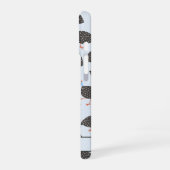 Guinee Hen Bird Pattern - Gepersonaliseerd iPhone 16 Hoesje (Linkerkant)