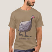 Guinee Hen Fowl Guineafowl Boerderij van pluimvee  T-shirt (Voorkant)