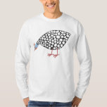 Guinee Hen T-shirt<br><div class="desc">Een schattige Guinee Fowl met een tevreden pech.</div>