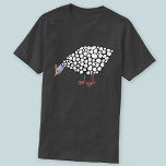 Guinee Hen T-shirt<br><div class="desc">Een schattige Guinee Fowl met een tevreden pech.</div>