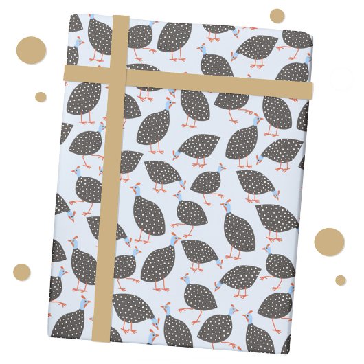 Guinee Hens Bird Pattern Cadeaupapier
