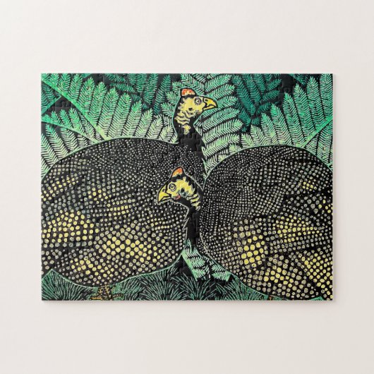 Guinee Hens kasamatsu overhemden japanse kunst Legpuzzel (Horizontaal)