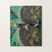 Guinee Hens kasamatsu overhemden japanse kunst Legpuzzel (Verticaal)