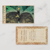 Guinee Hens kasamatsu shirts vogelblad japanse kun Visitekaartje (Voorkant / Achterkant)