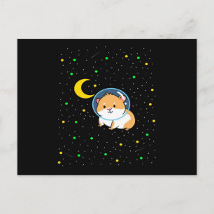 Guinee in de ruimte Cute Astronomy Guinee Pig Briefkaart