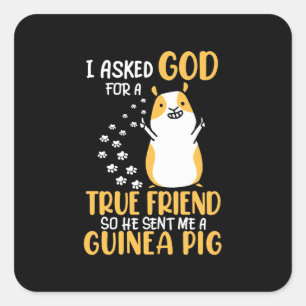 Guinee is echt vriendelijk vierkante sticker