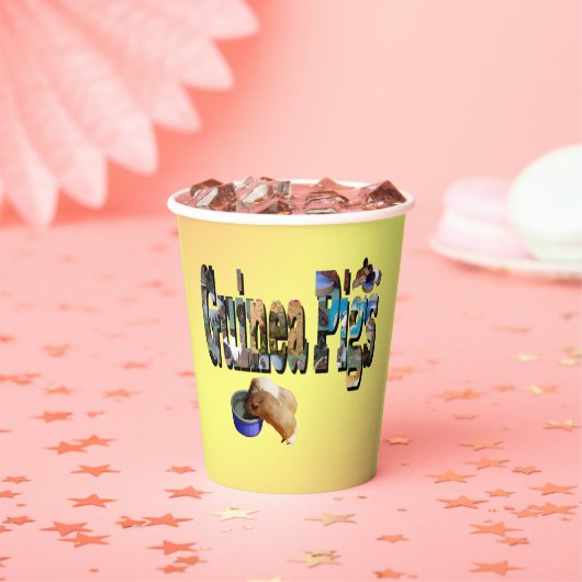 Guinee is het woord, papieren kopjes papieren bekers (Insitu)