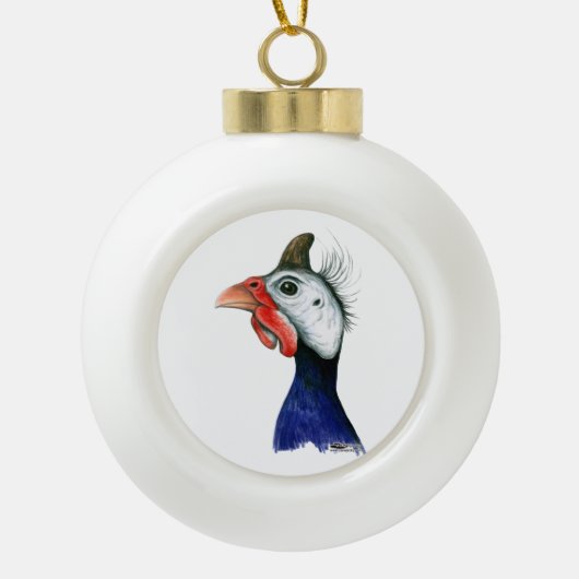 Guinee Keramische Bal Ornament (Voorkant)