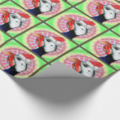 Guinee Kerstmis. Cadeaupapier (Hoek)