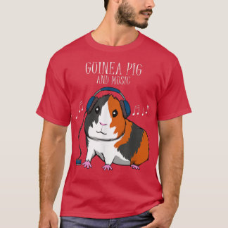 Guinee luistert naar muziek muzieknoten muzikanten t-shirt