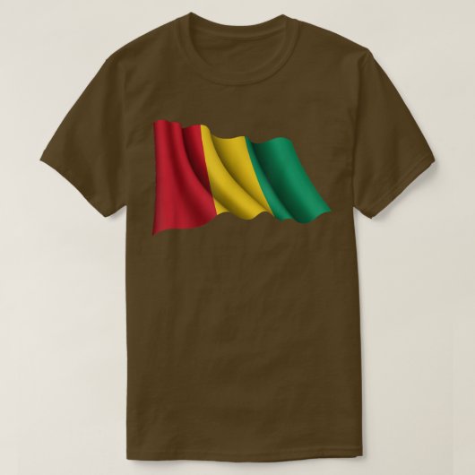  Guinee met de vlag van Guinee T-shirt (Design voorkant)