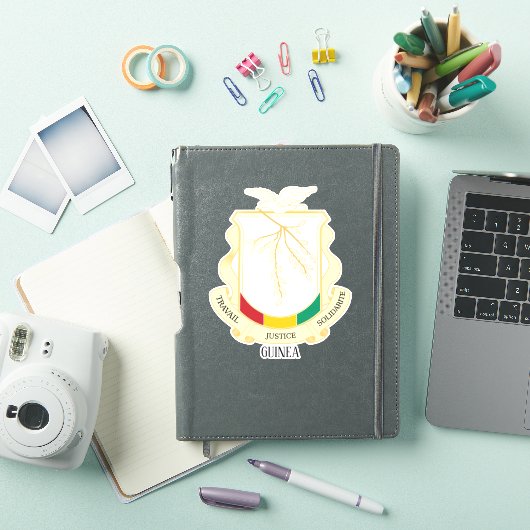 Guinee - nationale wapenschild patriottisch sticker (iPad Cover)