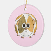 Guinee op Roze. Keramisch Ornament (Links)