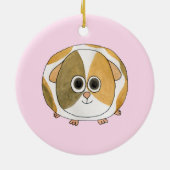 Guinee op Roze. Keramisch Ornament (Achterkant)